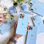 ست کامل قاب آیفون و بند اپل‌واچ سیلیکونی رنگ ابی