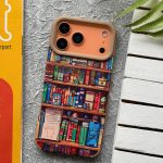 قاب آیفون مخمل کتابخانه کبریتی (R-C1099)
