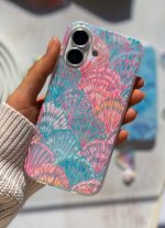 قاب آیفون و اندرویدی زمينه هولوگرامی سفارشی طرح Shell Bloom صدف (M-AC0558) - Image 4