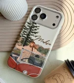 قاب آيفون چرمی سفارشی Cozy Escape
