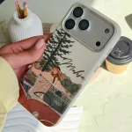 قاب آيفون چرمی سفارشی Cozy Escape